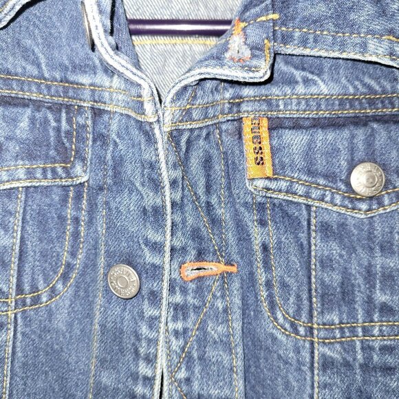 Vintage Size Guess Girls 6 Button Up Denim Jean Jacket - Picture 6 of 8